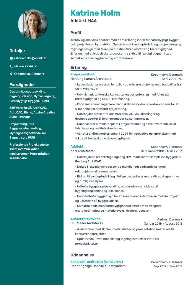 Arkitekt CV