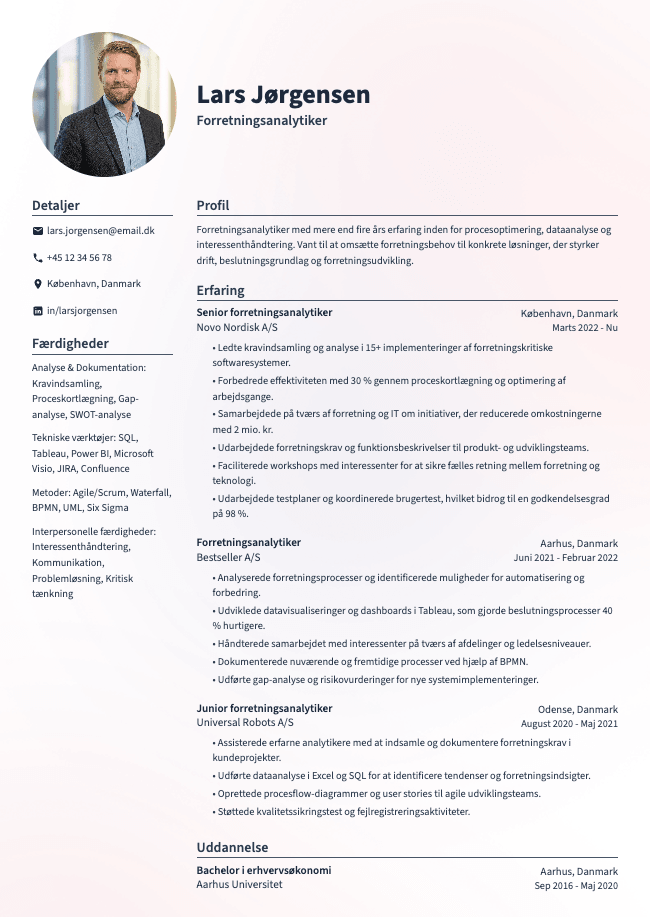 Forretningsanalytiker CV