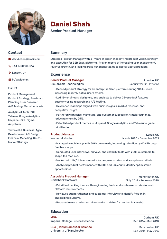 Product Manager CV