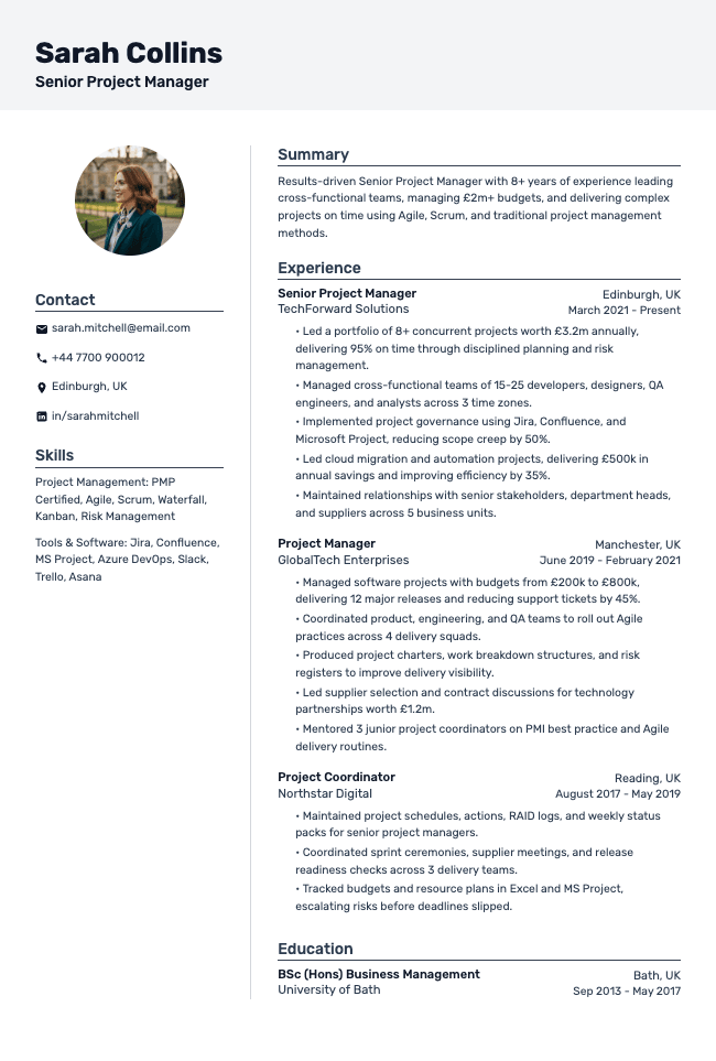 Project Manager CV