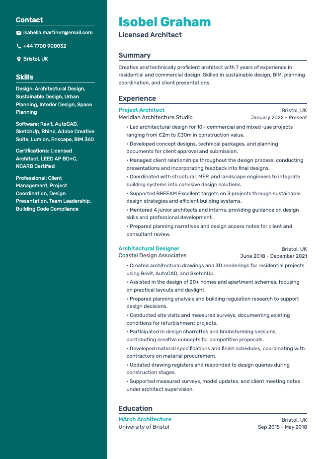 Architect CV