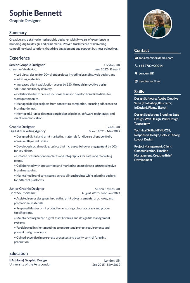 Graphic Designer CV
