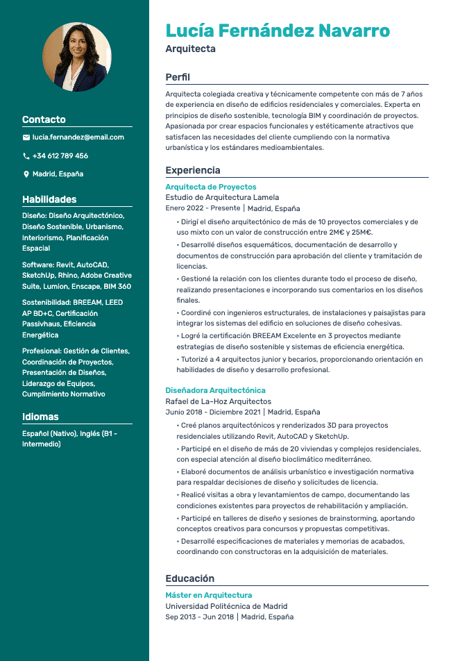 Aura resume template preview