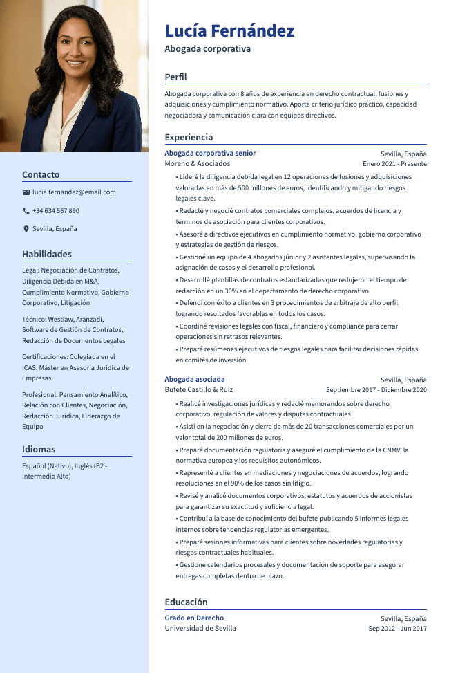 Crest resume template preview