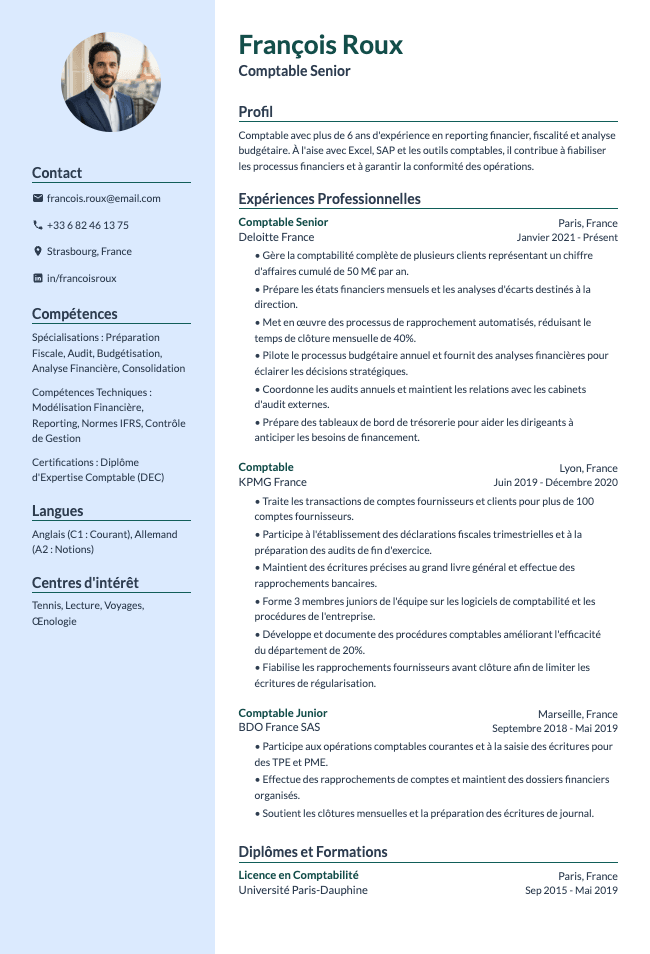 CV de Comptable