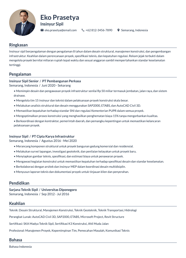 CV Teknik Sipil