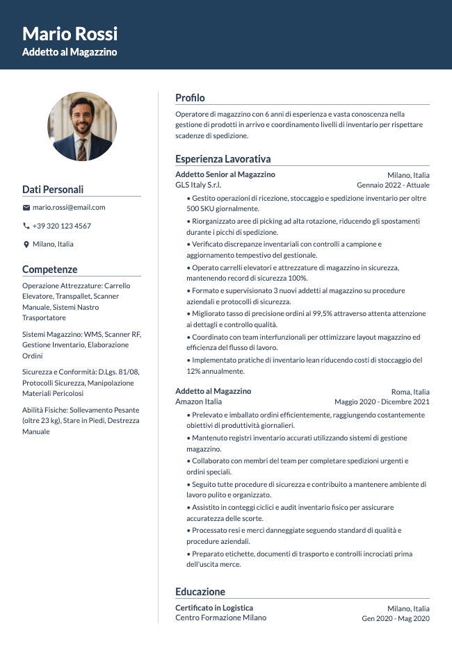 Spark resume template preview