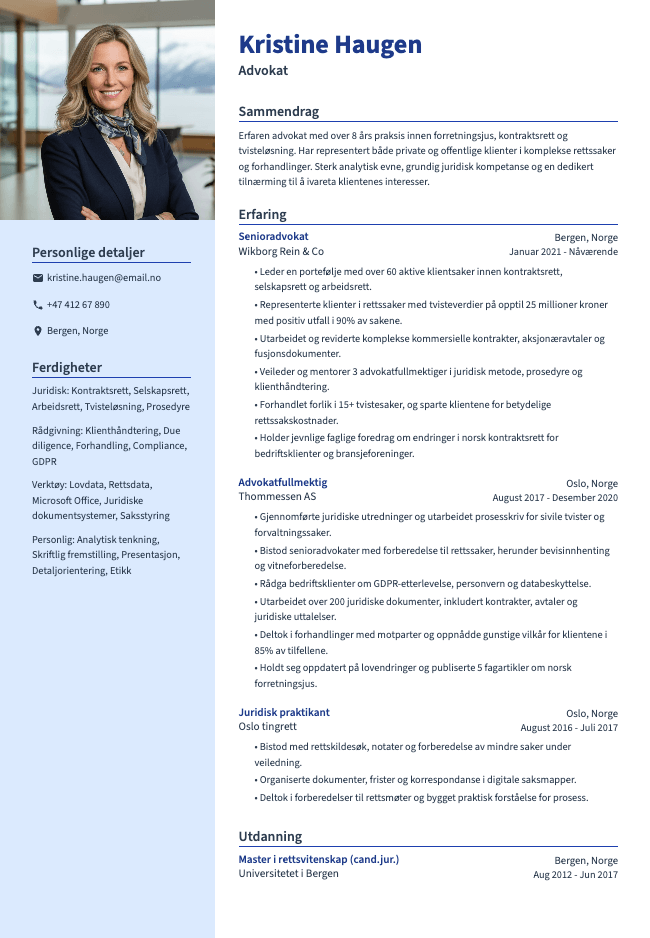 Advokat CV