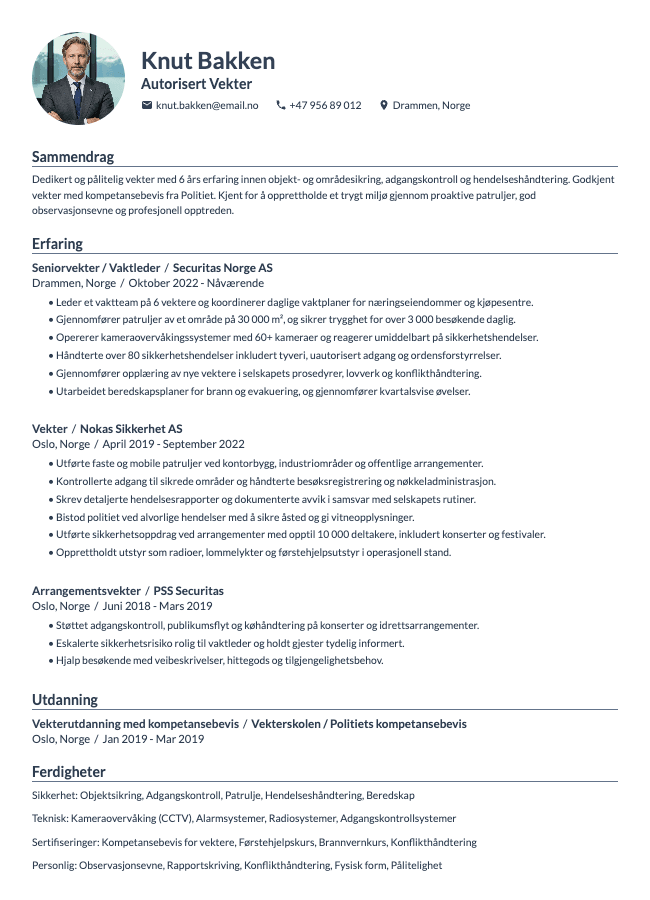 Vekter CV