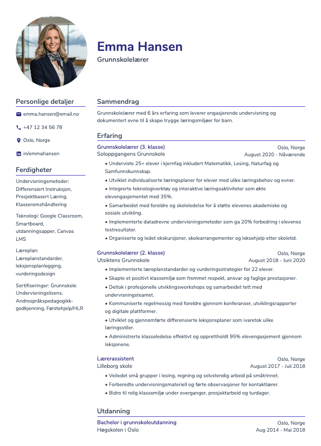 Lærer CV
