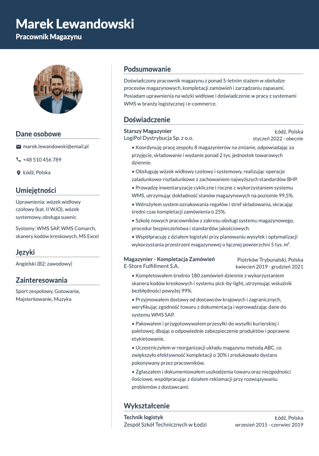 Spark resume template preview