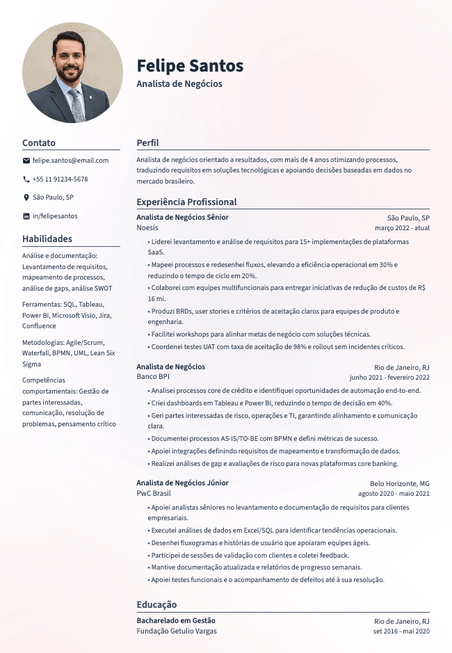 Slate resume template preview