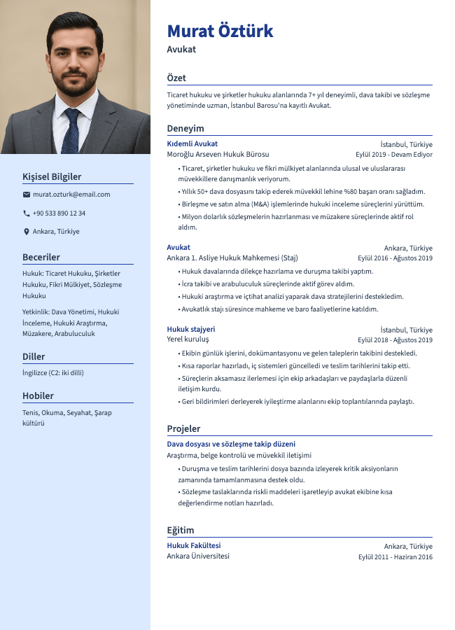 Crest resume template preview